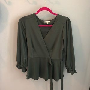 Green Tie-able Dressy Shirt